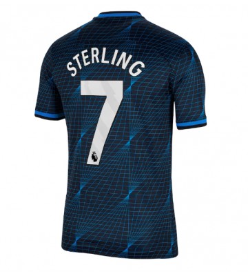 Chelsea Raheem Sterling #7 Koszulka Wyjazdowych 2023-24 Krótki Rękaw